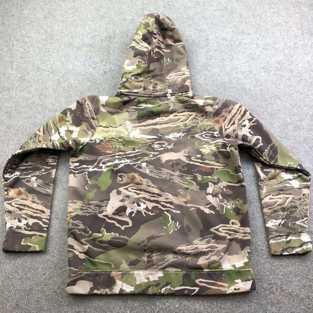 Under Armour Hoodie Youth Large 14-16 Camo Pullover Fleece Kangaroo Pocket Logo